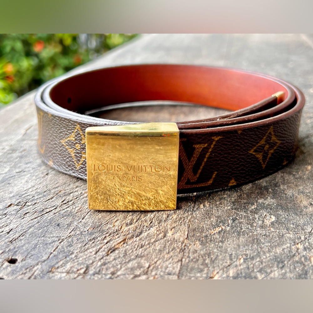 Louis Vuitton Ceinture Carre Belt Leather